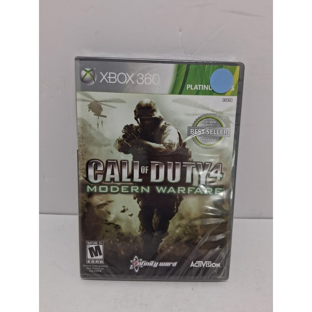 Call of Duty 4 Modern Warfare Xbox 360 Platinum Hits New Sealed Activision COD4